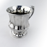 .English Fluted Bellied Body Cup Mug Sterling Silver 1829 London