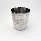 .Indian Colonial Presentation Beaker Cup Sterling Silver 1880