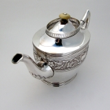 .Danish Art Nouveau Teapot Carl Cohr 830 Standard Silver 1910