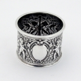 .Renaissance Revival Napkin Ring Boyton II Sterling 1895 London