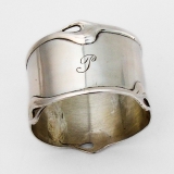 .German 800 Silver Napkin Ring Vereinigte Silberwarenfabriken Mono