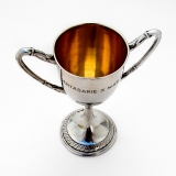.German Ornate Two Handled Trophy Cup Franz Mosgau 800 Silver
