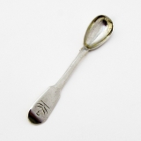 .Georgian Egg Spoon Thistle Crest Sterling Silver 1814
