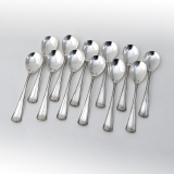 .Dutch 12 Egg Spoons Set Gerritsen 833 Standard Silver 1910s