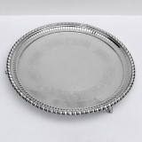 .Walker Hall Victorian Silverplate Footed Tray Pierced Border 1880
