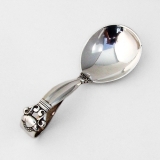 .Acorn Baby Spoon Curved Handle Georg Jensen Sterling Silver Mono