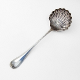 .French Engraved Pierced Shell Ladle Philippe Berthier Sterling Silver 1841