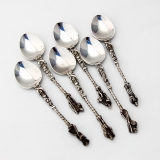 .Dutch Figural Apostle Spoons Set 833 Standard Silver