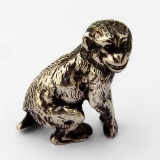.English Chimpanzee Figurine Nathan Hayes Sterling Silver 1904 Chester