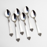 .Norwegian Demitasse Spoons Set Nils Hansen 830 Standard Silver