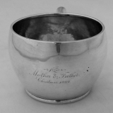 .Arts and Crafts Cup Christmas 1889 From Mother and Father Shreve Sterling 