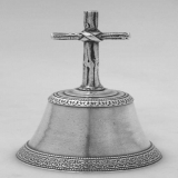 .Aesthetic Cross Table Bell Heavy Cast American1890