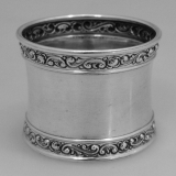 .Gorham Rose and Scroll Border Napkin Ring 1910