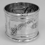 .English Sterling Silver Ribbon and Thread Napkin Ring 