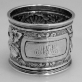 .Repousse Gorham Sterling Silver Napkin Ring 1885