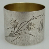 .Coin Silver Engraved Napkin Ring 1900