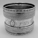 .American Coin Silver Napkin Ring 1880