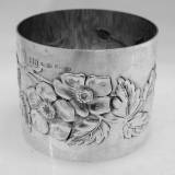 .Sterling Silver Floral Napkin Ring Brandimarte 1970 