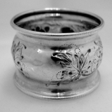 .Coin Silver Repousse Napkin Ring 1875