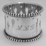 .American Sterling Silver Napkin Ring Pierced Watrous 1910