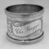 .American Coin Silver Napkin Ring 1875