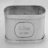 .Chinese 900 Silver US Navy Napkin Ring 1900