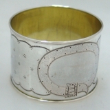 .German 13 Loth Silver Buckle Napkin Ring 1875 