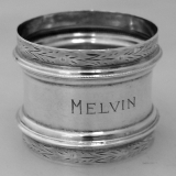 .American Coin Silver Napkin Ring 1890