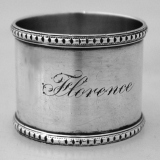 .American Sterling Silver Napkin Ring 1890