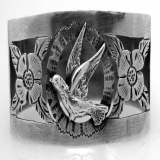 .Portuguese 833 Standard Silver Open Work Napkin Ring 1930