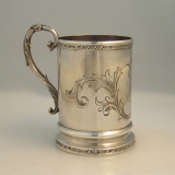 .Childâ€²s Cup Tift and Whiting NY Coin Silver 1853