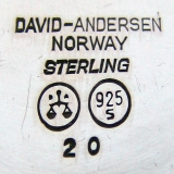 .Norwegian Sterling Tea Caddy David Andersen 1950