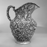 .Water Pitcher Stieff Rose Sterling Silver 1930