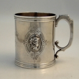 .American Coin Silver Medallion Cup 1865