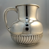 .Sterling Silver Fluted Water Pitcher 1880