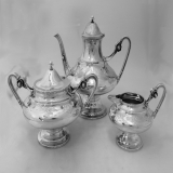 .Gorham for Tiffany and Co. Sterling Silver Tea Set 1868