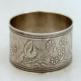.American coin Silver Napkin Ring 1865