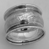 .American Coin Silver Engine Turned Napkin Ring 1870
