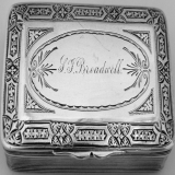 .Sterling Silver Snuff Box Wendt 1870