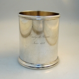 .William Gale Coin Silver Mug New York 1852 
