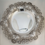 .Cherub Open Work Serving Plate Shreve and Co. Sterling Silver 1900