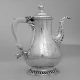 .English Coffee Pot Parker Wakelin London 1782 Sterling Silver