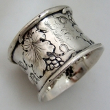.American Coin Silver Napkin Ring 1853