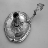 .Late 16th Early 17th Century Chamberstick Spanish Colonial Silver