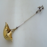 .Figural Bird Peach Ladle Aesthetic Whiting 1870 Sterling Silver 