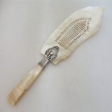 .Mother Of Pearl Sterling Silver Fish Knife 1870 