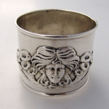 .Art Nouveau Sterling Silver Napkin Ring W Kerr 1900