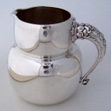 .Aesthetic Water Pitcher Whiting 1880 Sterling Silver