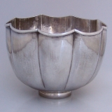 .Buccellati Serving Bowl Hammered Sterling Silver 1950