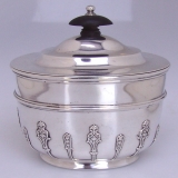 .Tea Caddy Sterling Silver Holland Aldwinckle And Slater London 1897